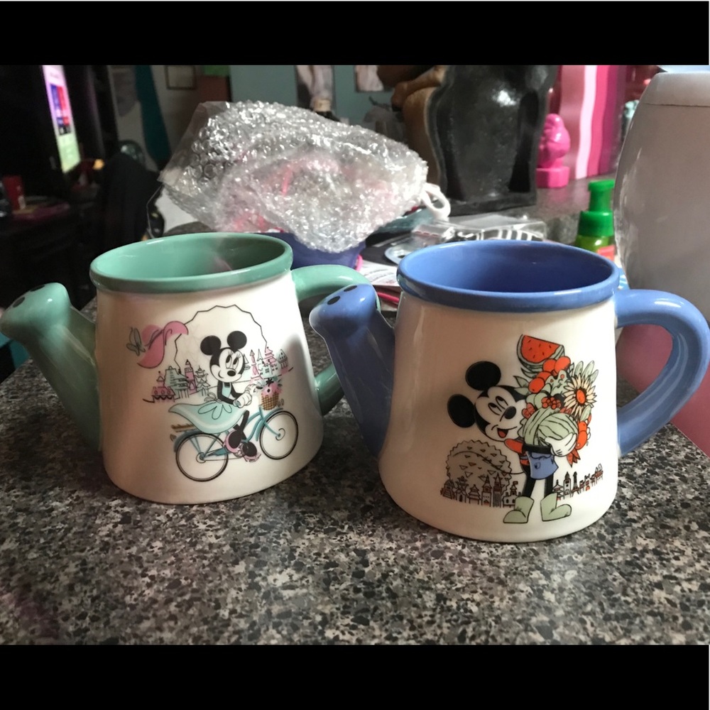 Mickey & minnie flower & garden festival mugs set